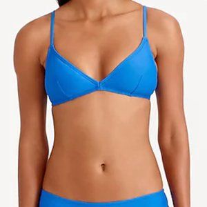J. Crew French bikini top, Blue, Medium, NWT